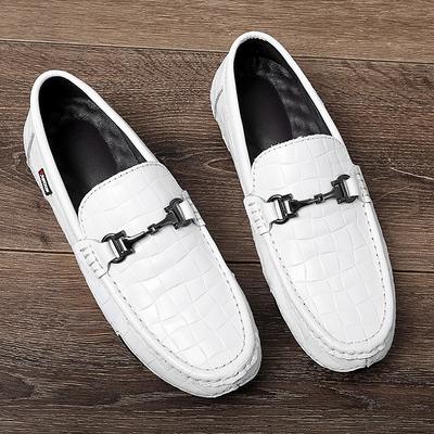 Męskie mokasyny na wiosnę lato 2024, wygodne męskie buty codzienne płaskie, oddychające wsuwane mokasyny, buty do jazdy z miękkiej skóry