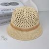 Grass Woven Hat Versatile for Women In Spring and Summer Hollowed Out Breathable Sunshade Basin Hat  Fisherman Hat