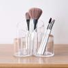 Transparent Glass Makeup Brush Storage Box Gold Cosmetics Container Ring Pencil Lipstick Holder Make Up Brushes Organizer
