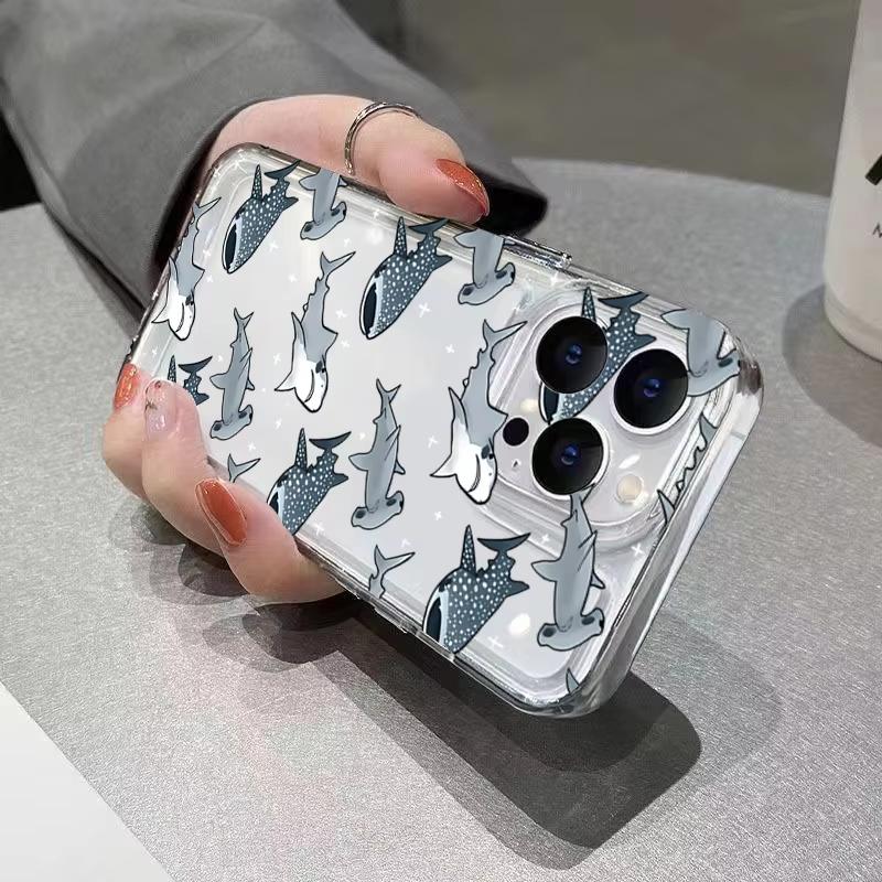 Ocean Animals Shark Dolphin Phone Case For Xiaomi Mi 15 T Pro 14T 13T 12T Mi 17 Pro 15 14 13 12 11 Lite 5G Clear Bumper Cover
