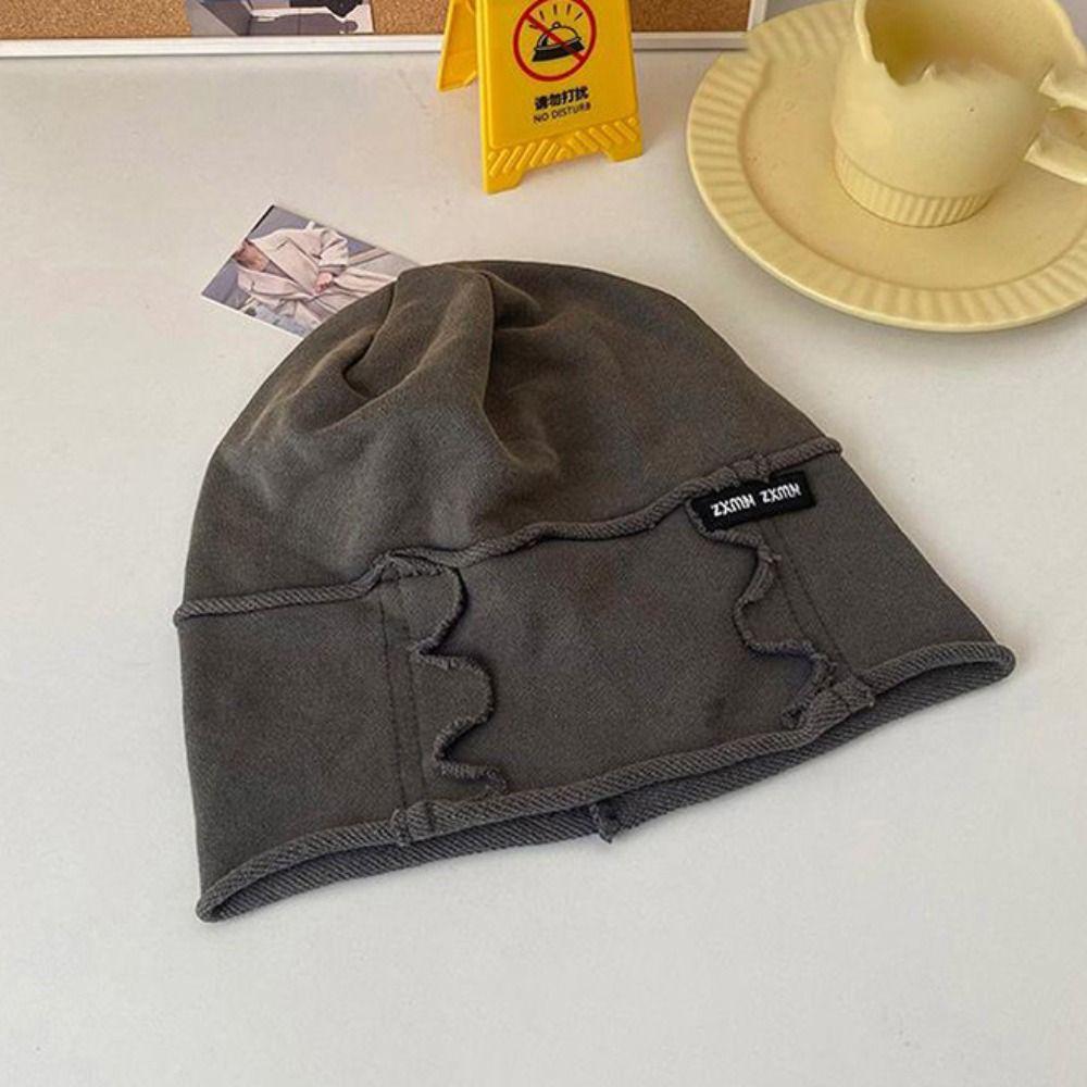 

Однотонная шапка-бини, хлопковая шапка-стопка, винтажная выстиранная шляпа-котелок, унисекс серый