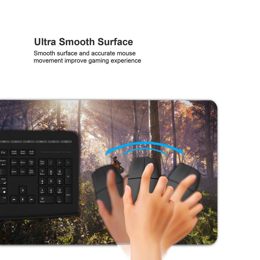 Mouse Pad Non-Slip Rubber Edge Locking Mousepads Game Play Mats Action Game The Hunter Call of the Wild for Notebook PC Computer