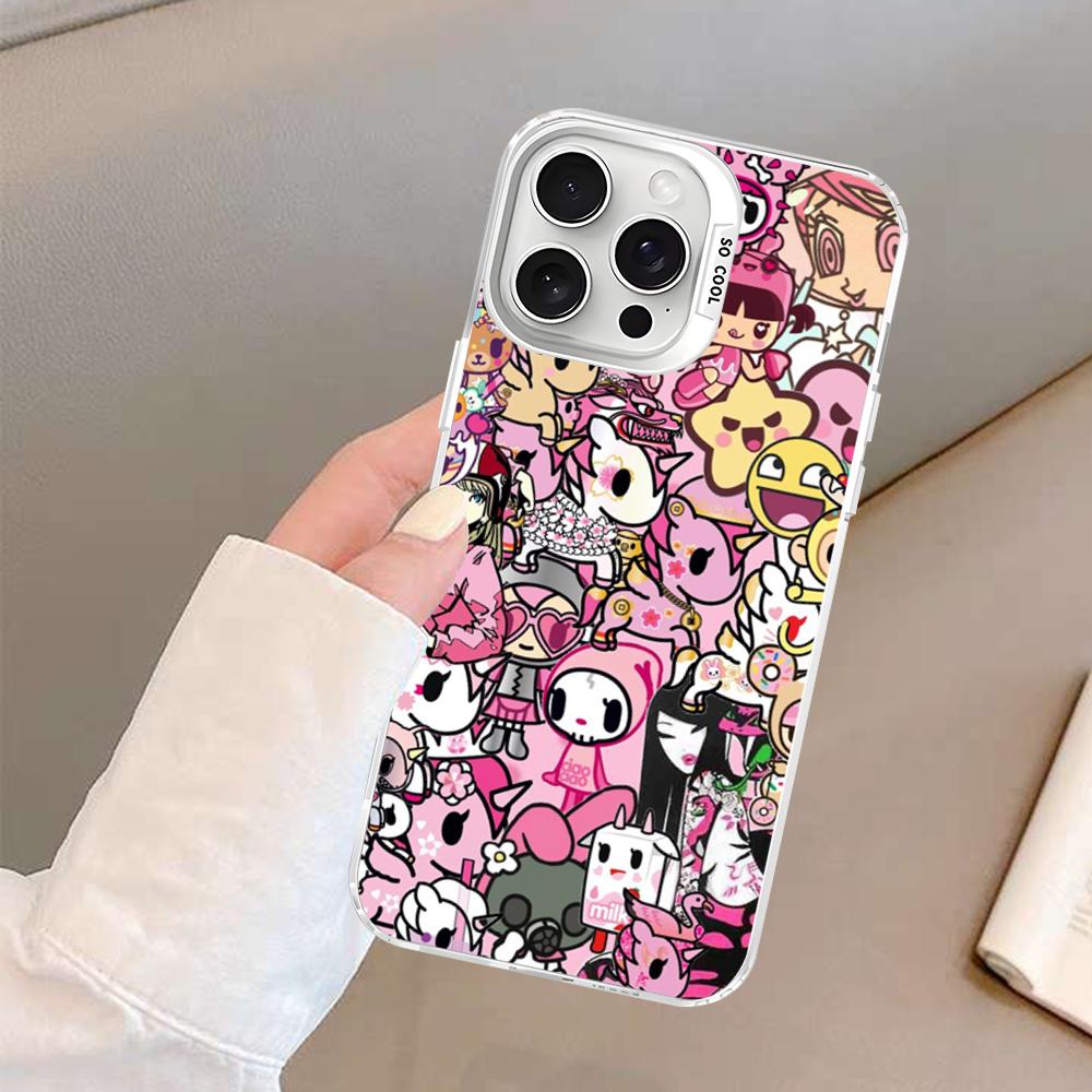 Japan Tokidoki Anime Phone Case For IPhone 16 15 14 13 12 11 Pro Max X XR XSMAX 8 7 Plus Matte Shockproof Back Cover