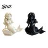 Durable 3D Printed Figurine with Action Dark Figure Decor Mermaid Gothic Style Matte Black Finish Movable Joints Moisture-proof Ornament