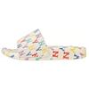 MLB Monogram Old Flower Series New Mound Comfortable Anti-Wear Slide Sandals Unisex Footwear White 32SHHM111-50W