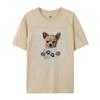 Personal Stalker Chihuahua Dog Arrested Jail Photo Graphic T Shirts Men Cotton Clothes