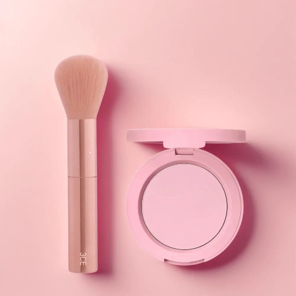 3CE Face Blush Strawberry Milk Shade FOOLS IN LOVE + Multi Brush FOOLS IN LOVE x 5.5g x 1EA