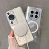 Magsafe Case for Huawei P60 Pro Clear Acrylic Shockproof Wireless Charging Phone Case for Huawei P60 Hard Bumper Shell