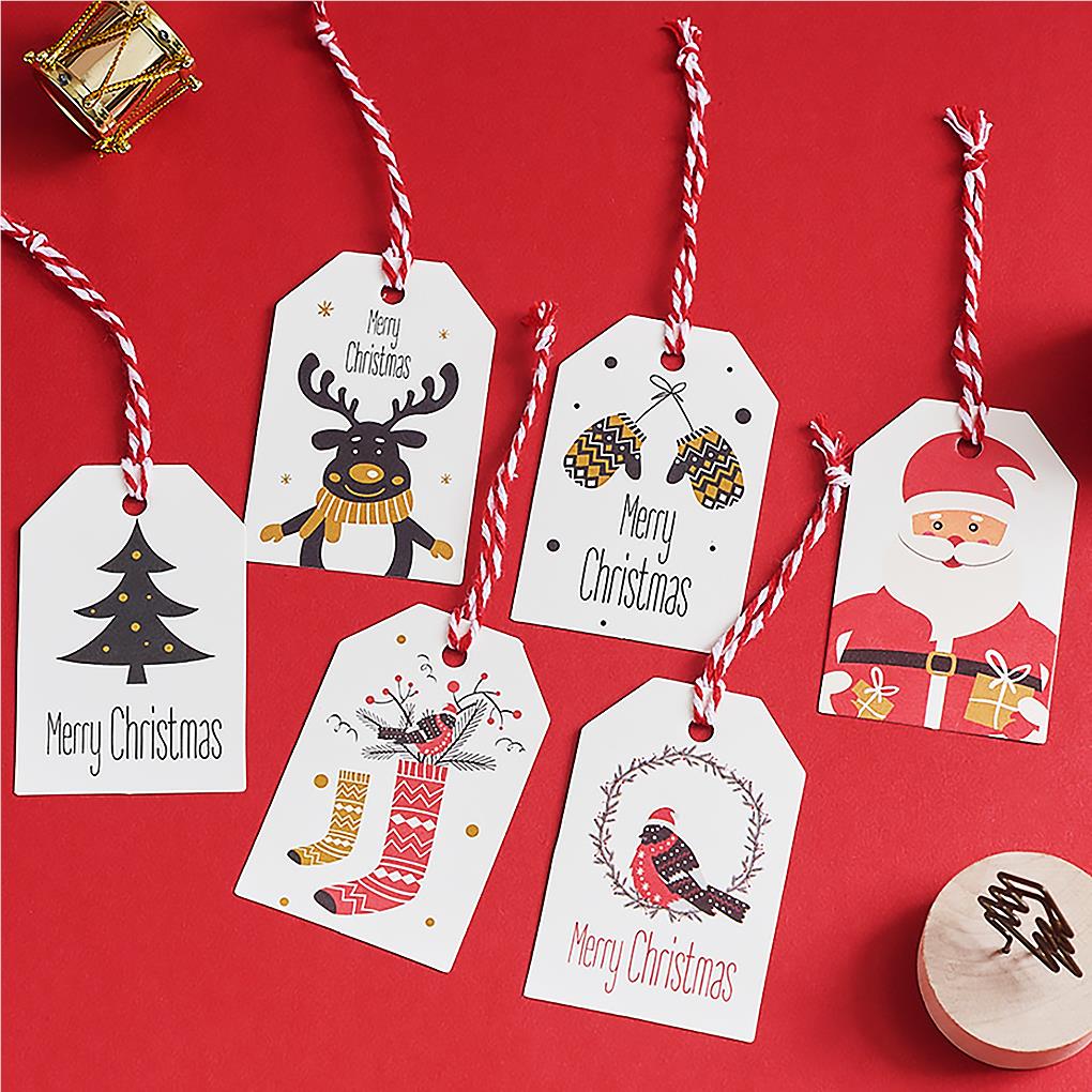 Weihnachtsthema Papier DIY Bastelpapier Etikett Home Office Feiertagsdekoration Hängendes Ornament
