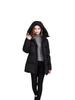 2025 European & American Women's Mid-Length Hooded Down Cotton Coat - Thickened & Slimming Outerwear Trend