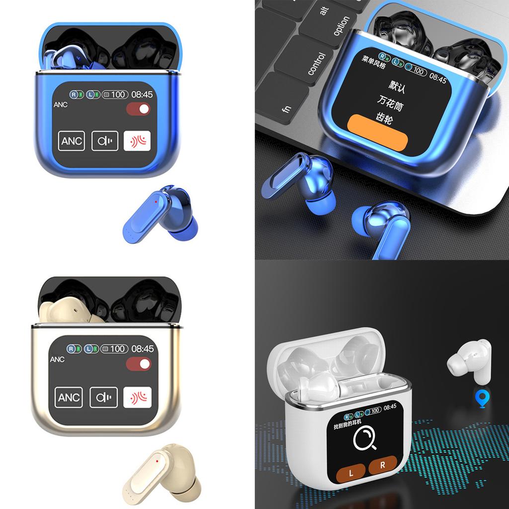 SE60 Bluetooth-compatible 5.4 Earphone Wireless Headphones Touch Control Headset LED Power Display True Noise Reduction H