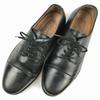HEINRICH DINKELACKER Vintage Straight Tip Business Shoes Black Size 8 / 26.5cm(USED)