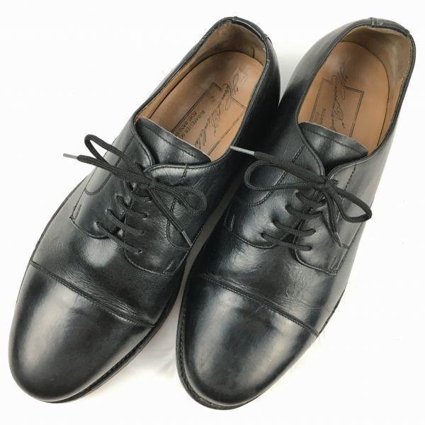 HEINRICH DINKELACKER Vintage Straight Tip Business Shoes Black Size 8 / 26.5cm(USED)