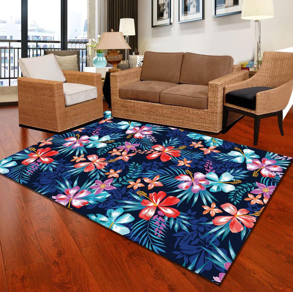 Living Room Carpet Bedroom Bedside Carpet Simple Floor Mat Foot Mat and Machine Washable Entrance Mat