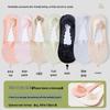 Women's Low-Cut Lace Boat Socks - Pure Cotton, Non-Slip, Breathable, Summer Thin, No-Slip Heel, Short Style.