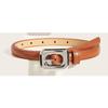 Pu Fashion Womens Leather Belt With Alloy Buckle For Casual Office Wear Fashion