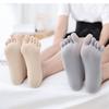 Fashion Thin Sock Slippers Women Invisible Silicone Anti-Skid Five Finger Socks