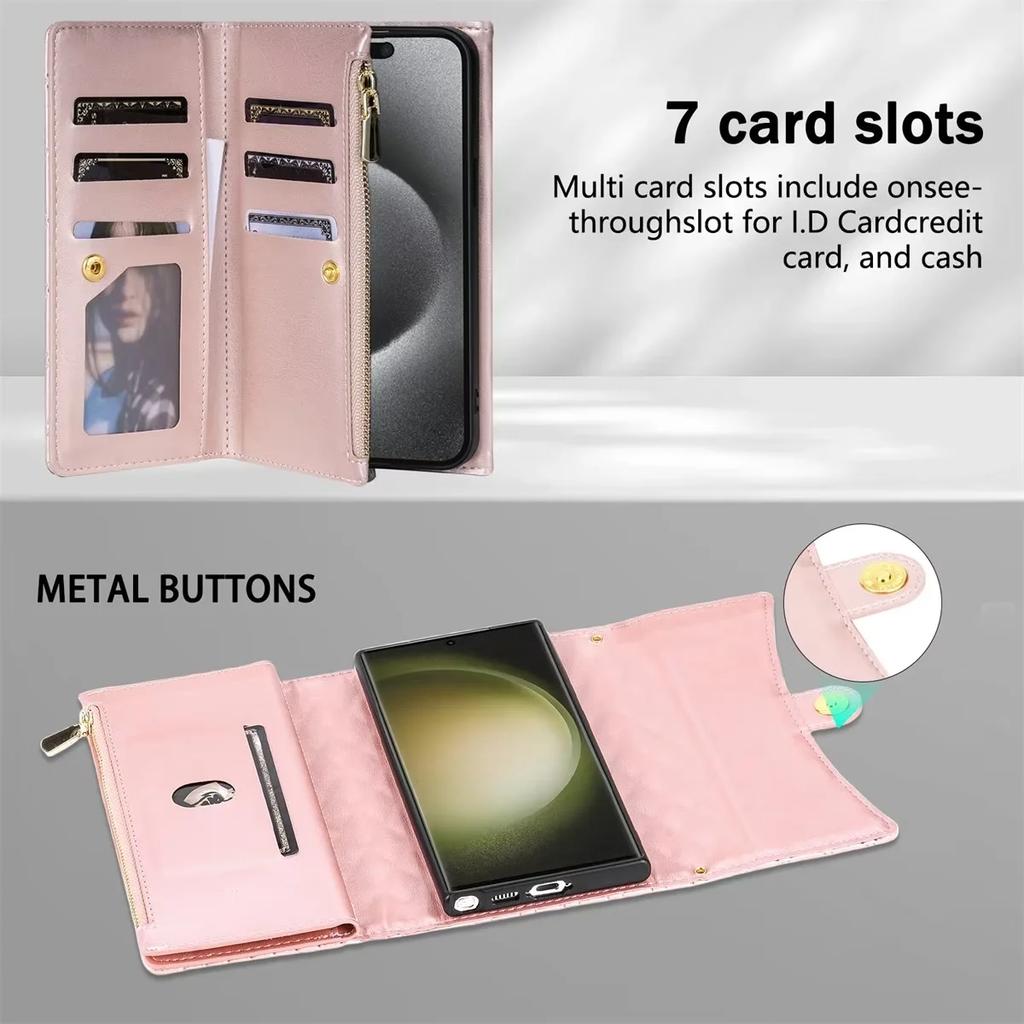 Crossbody Leather Case For Samsung Galaxy A16 A36 A56 A06 A15 A25 A35 A55 A14 A24 A34 A54 A13 A23 A33 A53 A05S A04S Wallet Cover