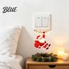 Christmas Home Ornament Santa Claus On Swing Switch Sticker Decorative PVC Wall Decal Plate Covers Removable Self-adhesive Light Cover for Bedrooms