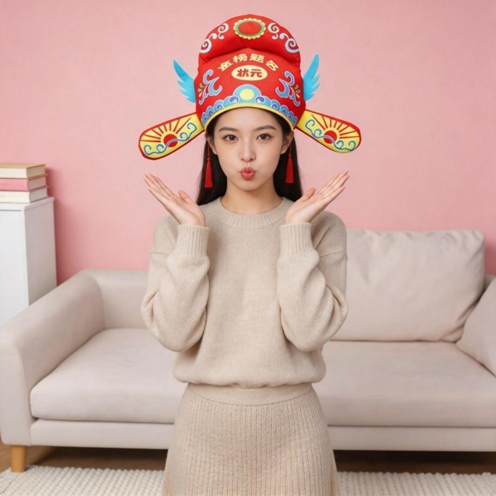 Adjustable Scorer Hat Tassel Role Play Headgear Celebration Photo Prop Headgear Cosplay