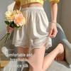 High Waist Ice Silk Lace Plus Size Safety Shorts: Anti-Exposure, Breathable Summer Layer or Outerwear
