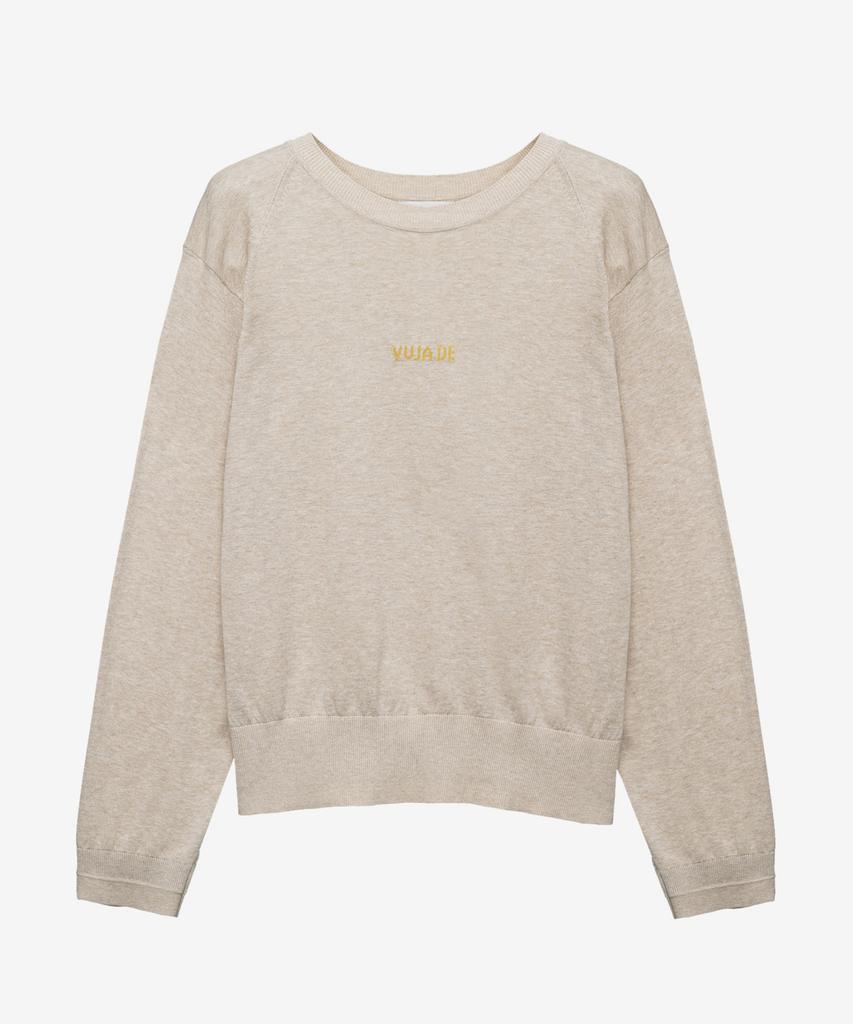 MIND BRIDGE WOMEN [W] Oversized Lettering Raglan Knit