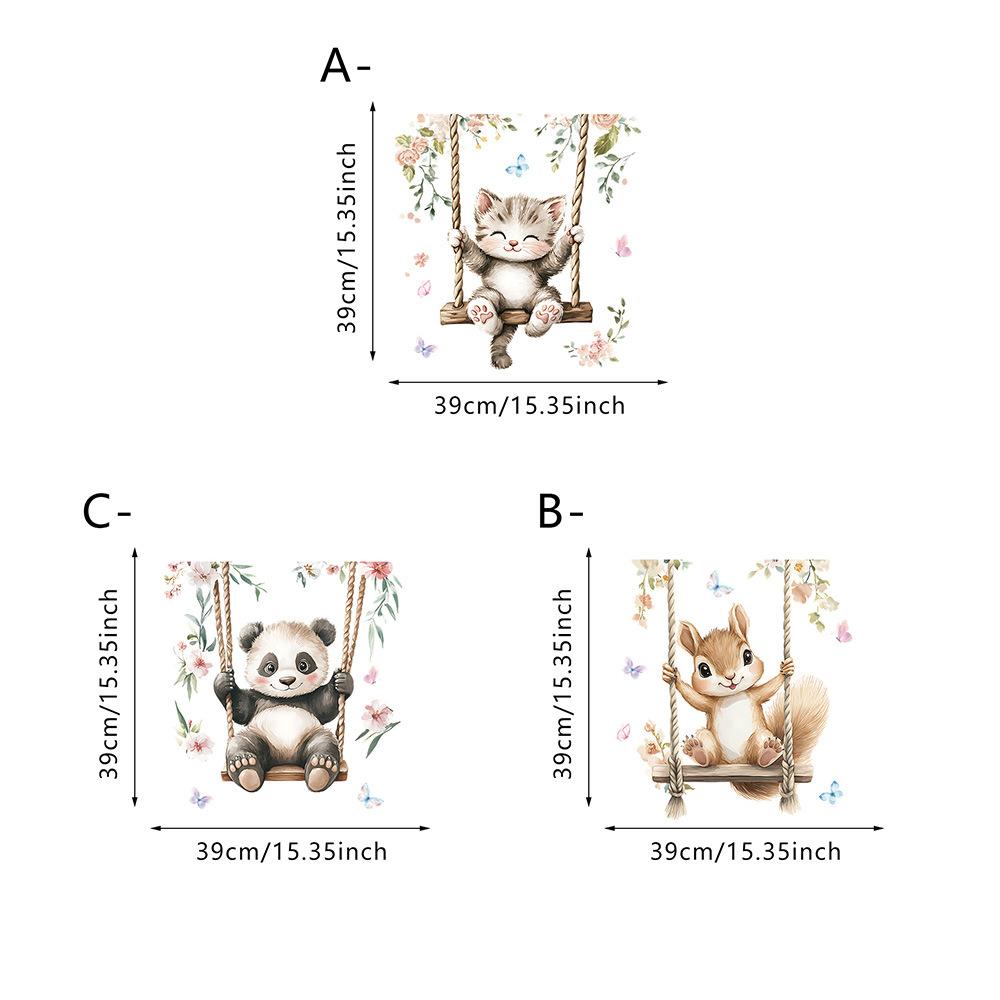 Dierlijke Statische Glassticker, Schattig Konijn, Panda, Puppy, Koelkast Raamsticker