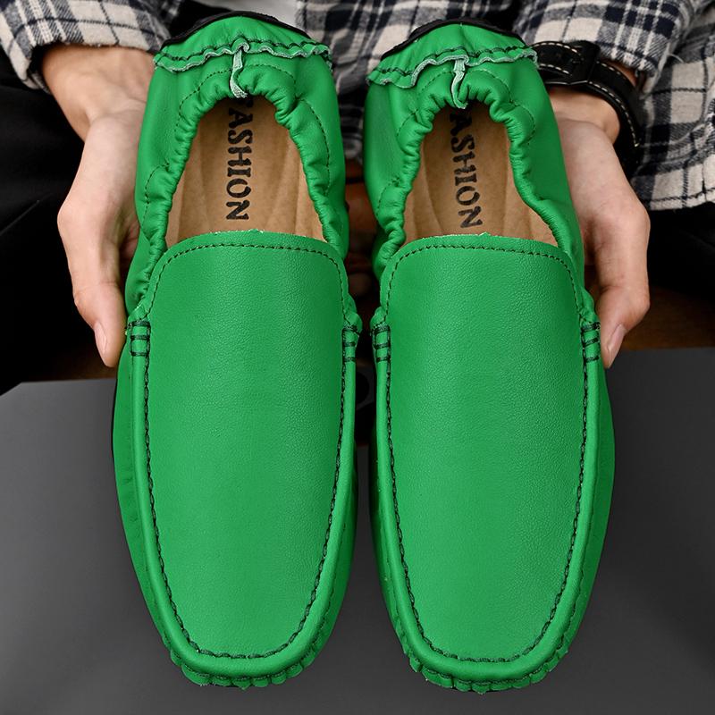 Модные мужские кожаные туфли для пожилых людей — фото 10