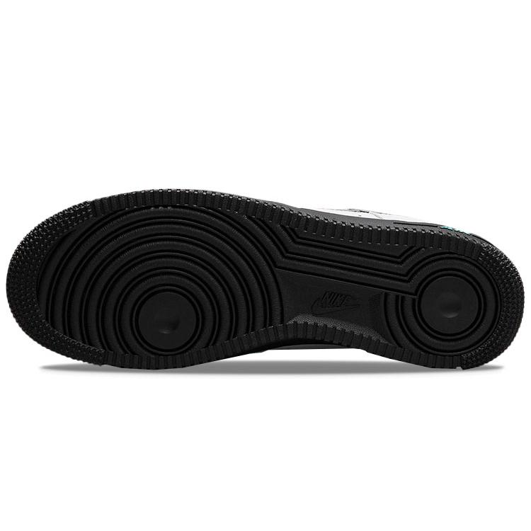 New Nike Air Force 1 Low White Black Teal DR0155-100