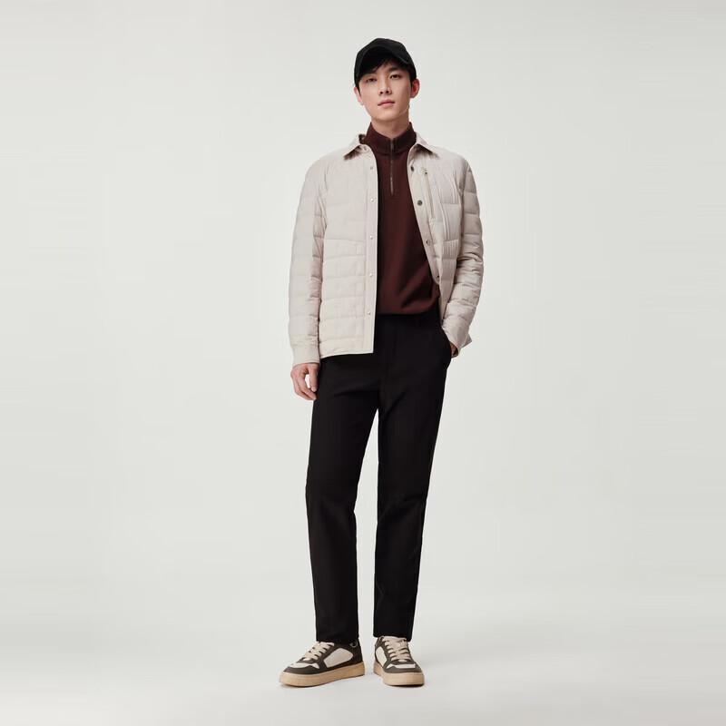 Joeone Men's Graphene Thermal Wrinkle-Resistant Casual Straight-Leg Trousers