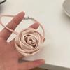 Gothic Elegant Big Rose Flower Clavicle Chain Necklace Women Wedding Bridal Sexy Adjustable Choker Jewelry Y2K Accessory