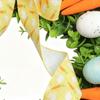 Easter Wreath Handmade Cute Egg Carrot Design Festive Garland Front Door Wreath for home wall door and window decorations