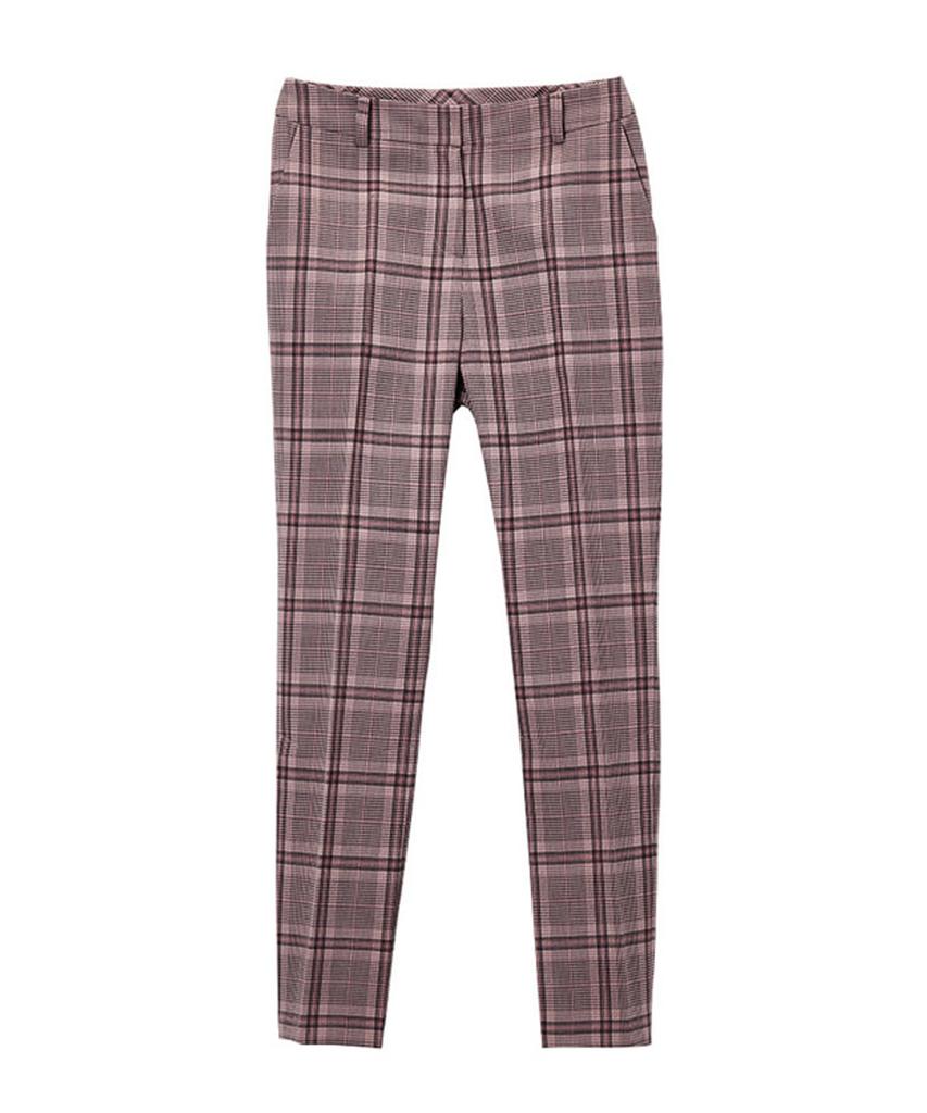 AVA MOLLI Isabell Check Gabardine Pants