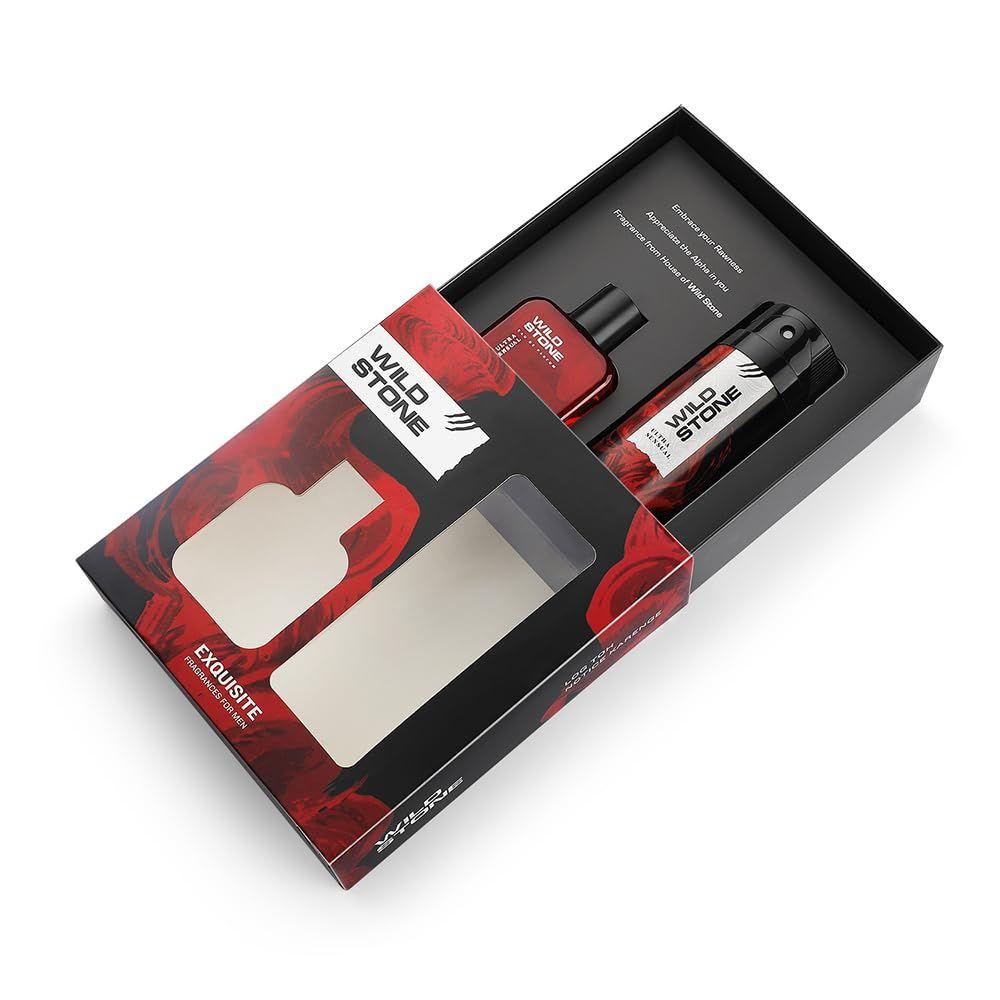 Wild Stone Perfume and Deo Gift Set for Men with Ultra Sensual Deodorant 150ml and Perfume 50ml | Perfume and Deo Combo|Premium Gift for Him