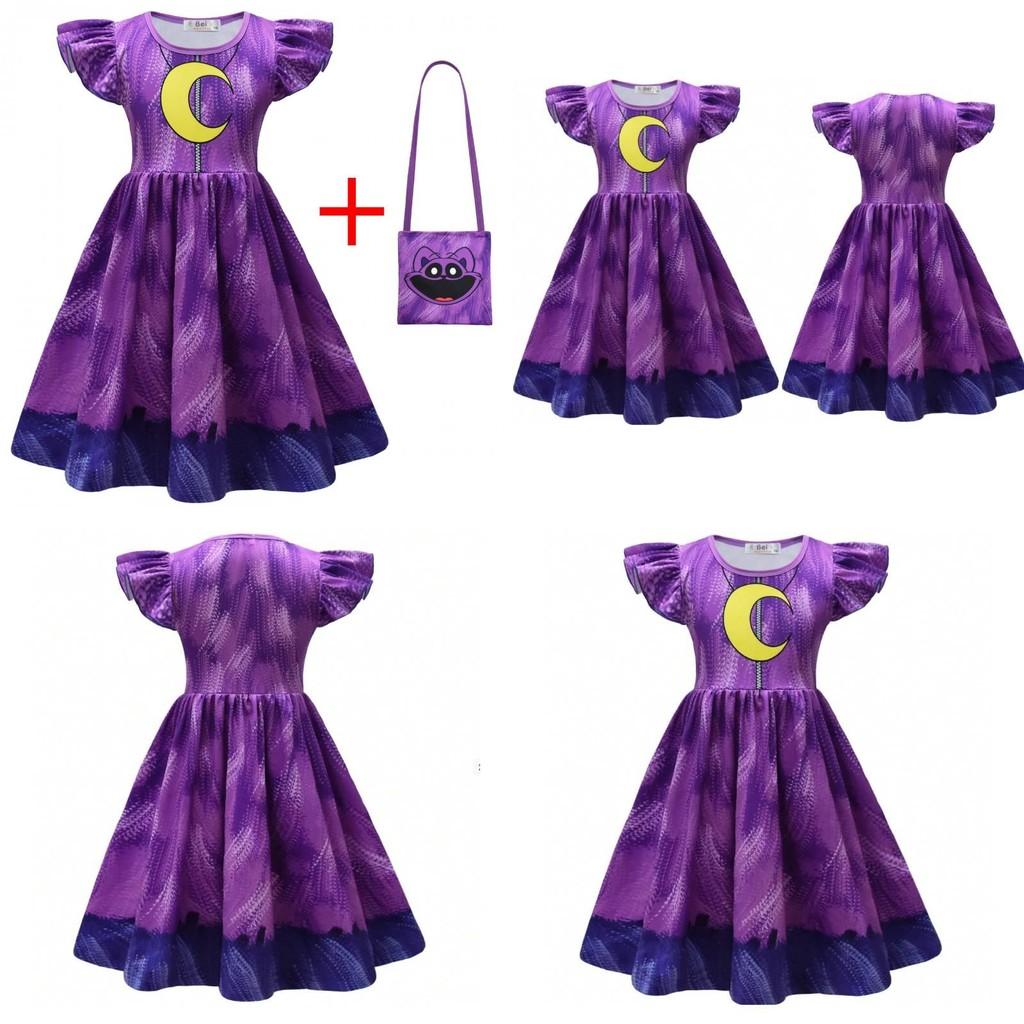 Critters Smiling Girl Dress And Bag Cosplay Clothing Suitable Halloween For