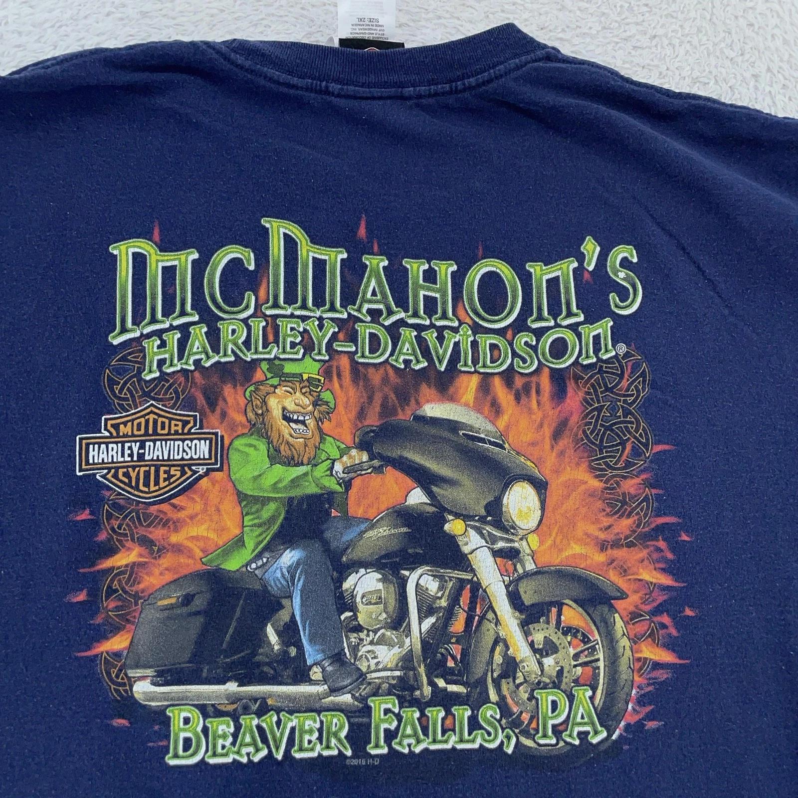 

Harley-Davidson Leprechaun Biker T-Shirt XL/2XL Beaver Falls Pennsylvania Irish XL