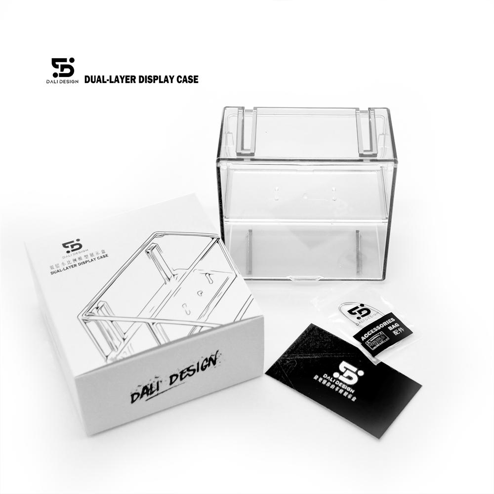 

Premium 1/64 Dual-Layer Acrylic Model Car Display Case - Clear Protective Box for Diecast Car Collection, Gift Box (Without car) Dual-Layer