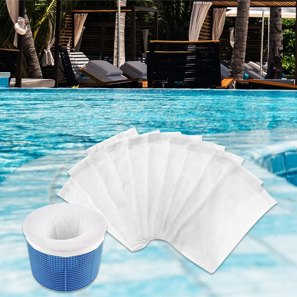 15 PCS Pool Skimmer Socks Filters Baskets Socks Mesh Savers for Filters for Inground & Above Ground Pools