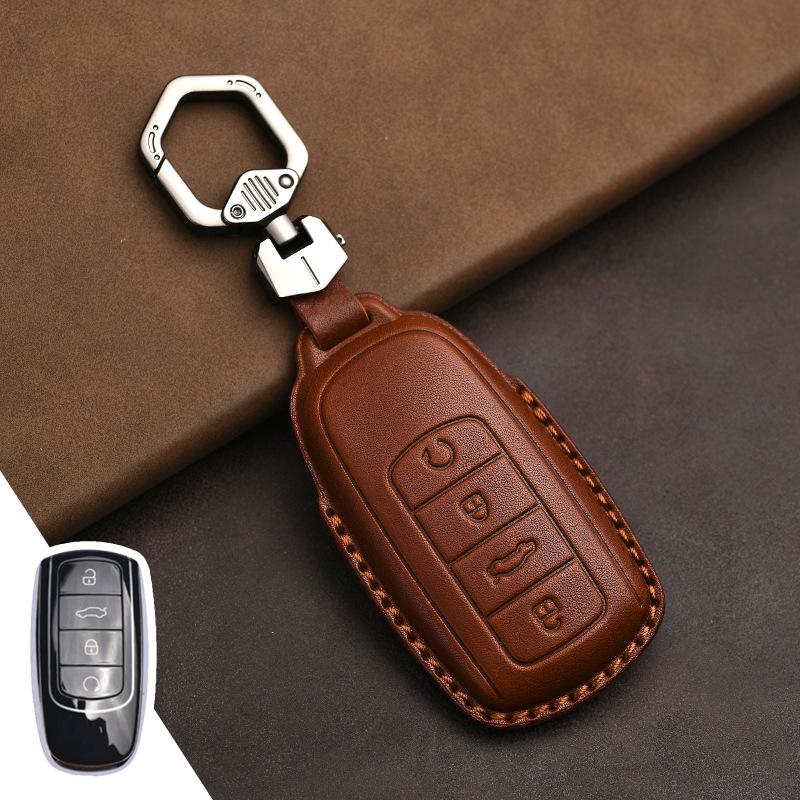 

Genuine Leather Key Case for Chery Tiggo 8/8 PRO/7 PLUS/Kunpeng/Omoda Vehicles