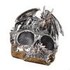 62KD Scary Dragon Skull Sculpture Halloween Decorative Resins Ornament Spices Stand