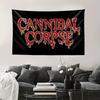 VIKAMA Cannibal Corpse Death Metal Logo Tapestry Perfect for Bedroom Wall Decor Hardcore Music Fanatic Photo Backdrop