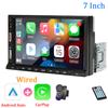 HIPPCRON Car MP5 Radio Carplay and Android Auto 7Inch HD Display Touch Screen for Vehicle Audio Player 1DIN Mirror Link Dual USB
