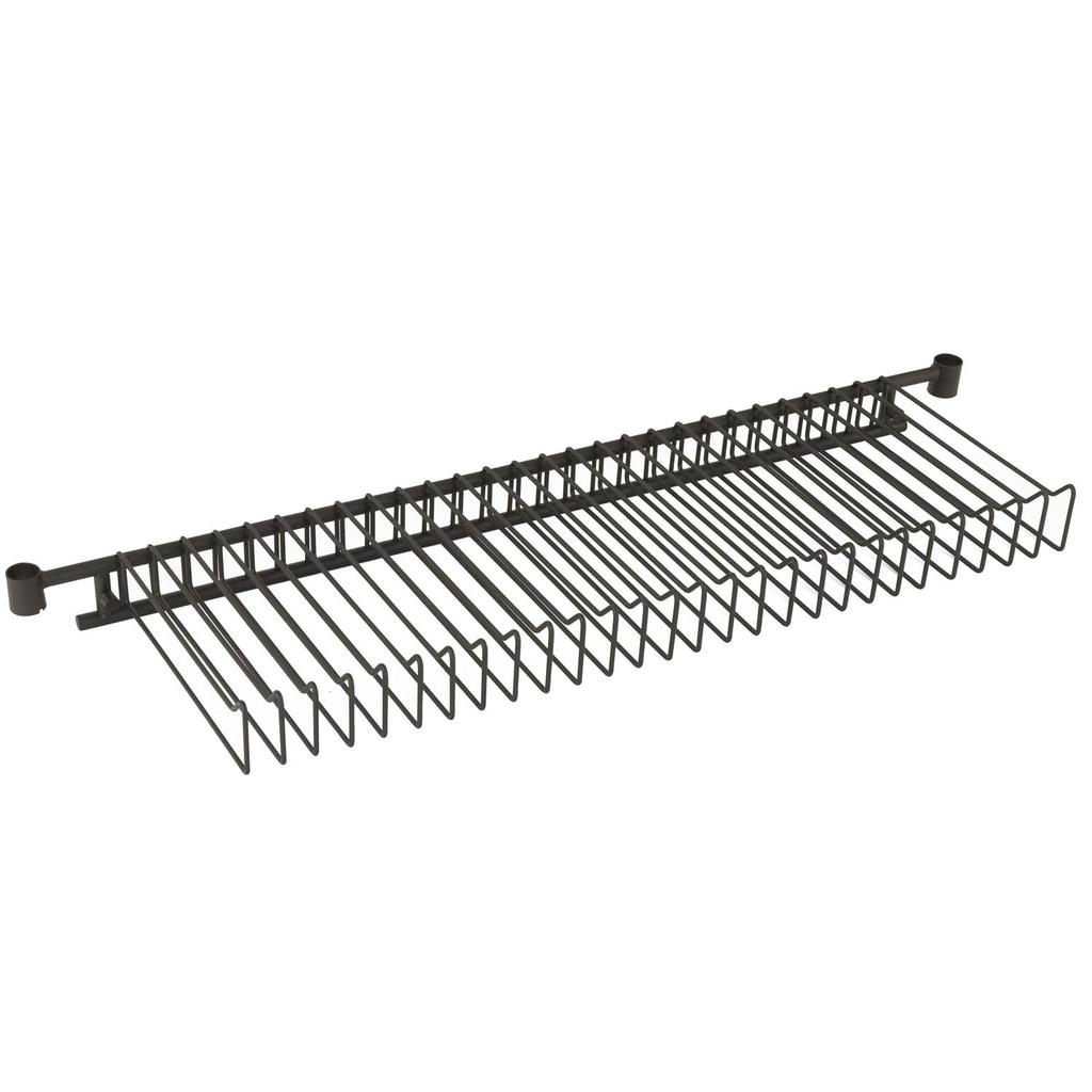 Doshisha Luminous Noir Slacks Hanger Swing for 111cm Wide 25mm Pole Expandable Wardrobe Retrofit Rack Storage Rack Rack Extension Add-on NO-SH110S,