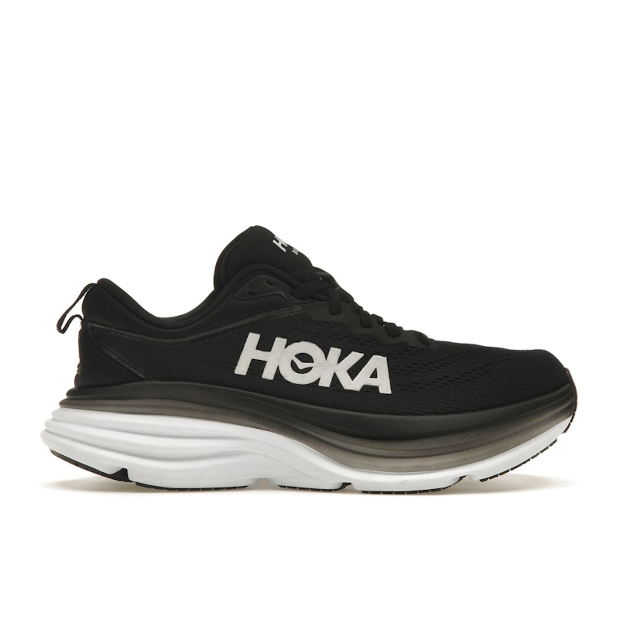 HOKA Bondi 8 Черно-белые женские кроссовки 1127952-BWHT 36⅔