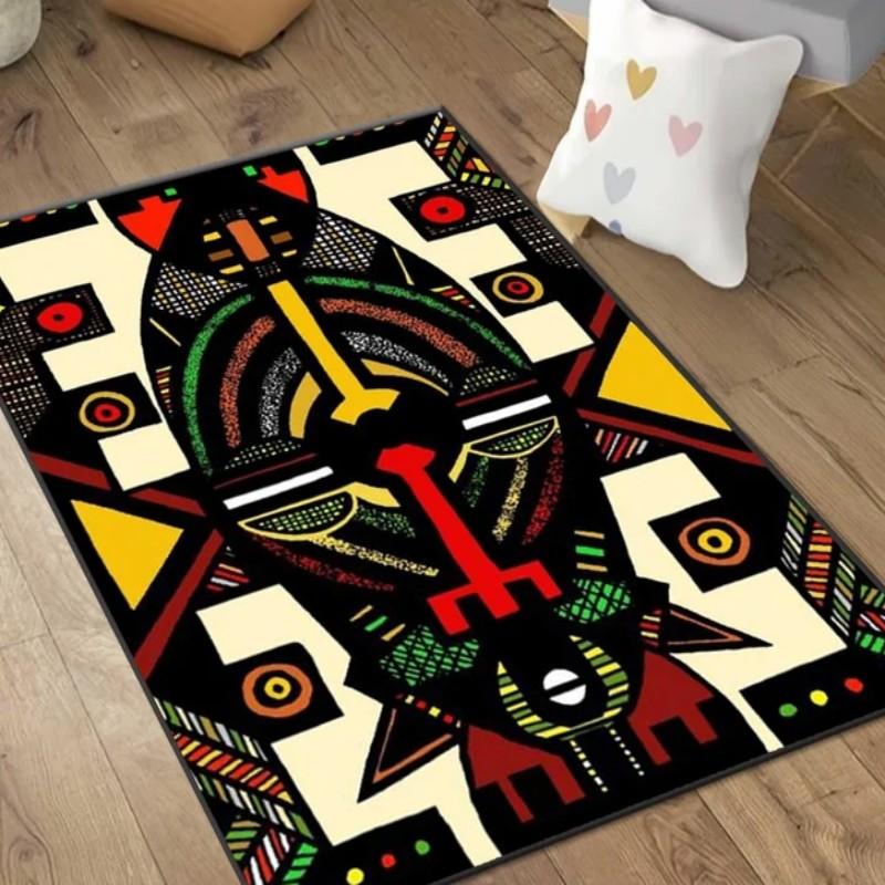 

Ковер в зоне Саванны, Африканский коврик-дорожка, Афроцентричный нескользящий ковер, Сафари Этнический ковер-пол Афро, Ковры с принтом, Ковер-подарок 40x60CM