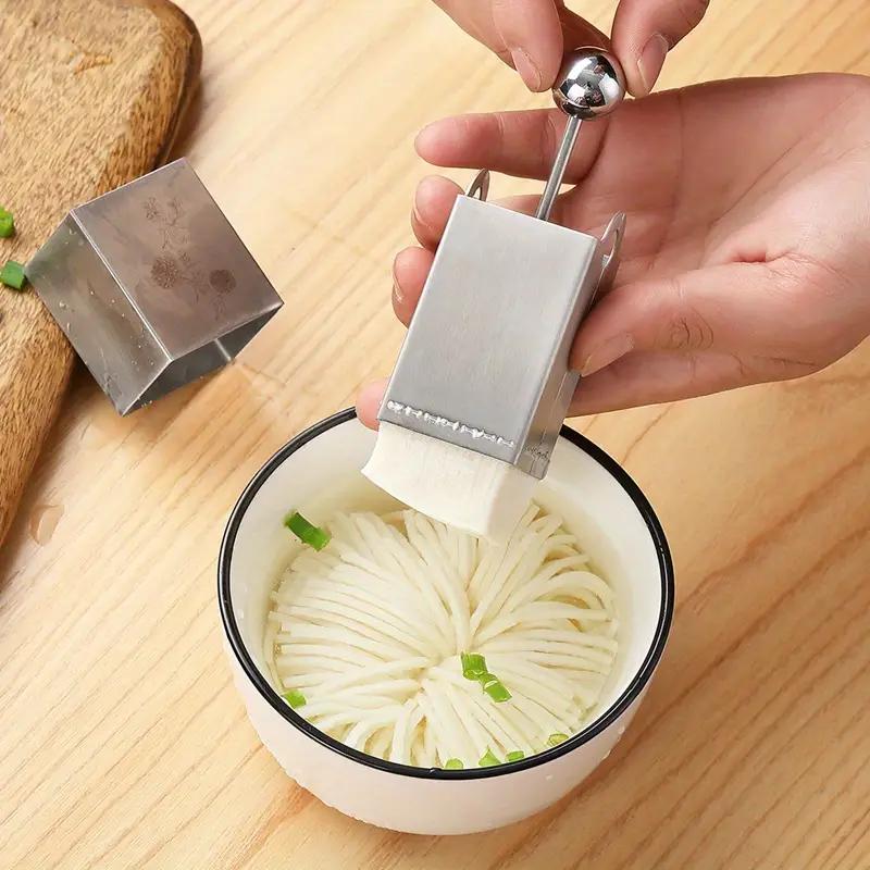 1KS Nerezový krájač na tofu Krájanie tofu Kvetinová forma na krájanie Krájač na tofu Kuchynská pomôcka