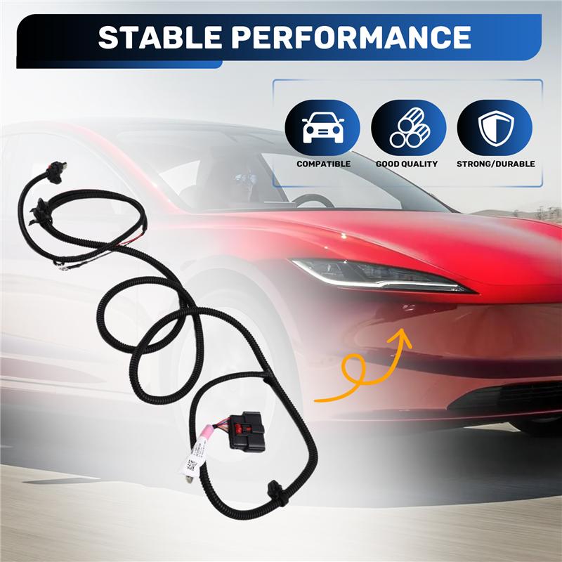 L10A For Tesla Model Y 2024 Front Bumper Reversing Radar Wiring Harness Belt Fog Lamp Interface 1489045-04-D 148904504D