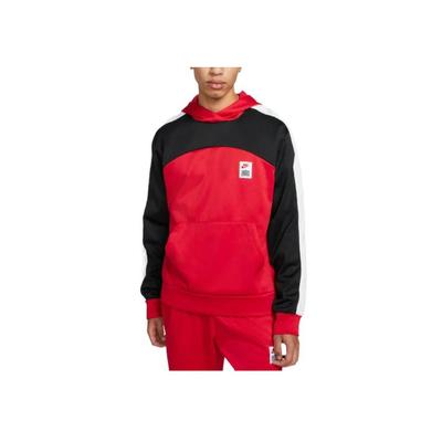 Nike Felpa con cappuccio pullover con stampa logo da uomo rossa DQ5837-657