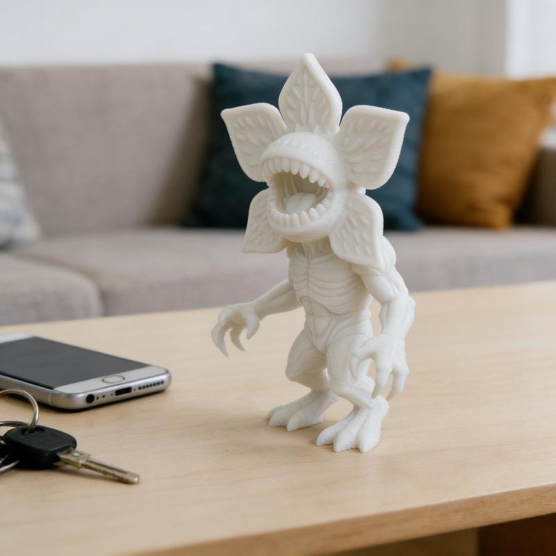 

1 шт. Моторошна статуетка качки-монстра Прикраси для дому, офісного столу, панелі автомобіля білий