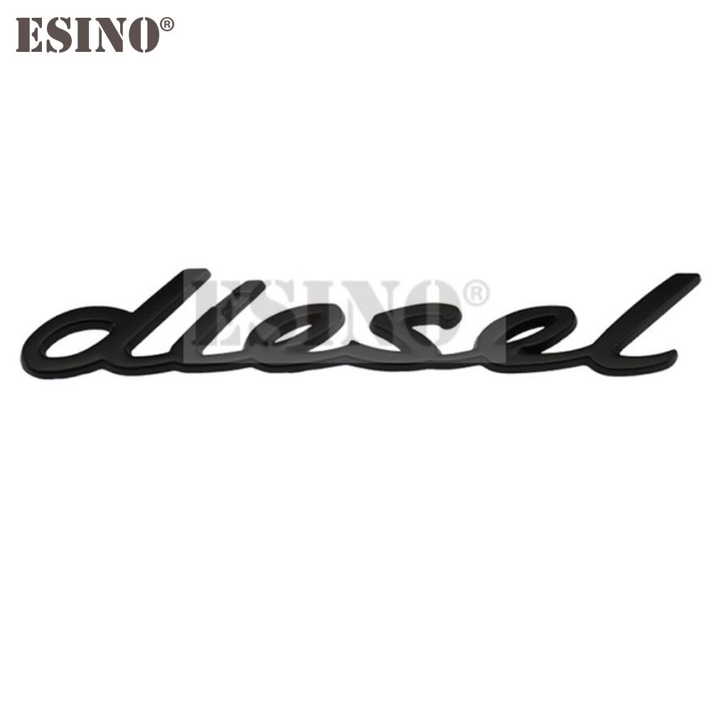 Car Styling 3D Diesel Metal Chrome Zinc Alloy Emblem Logo Car Badge Body Trunk Fender Adhensive Emblem Auto Accessory